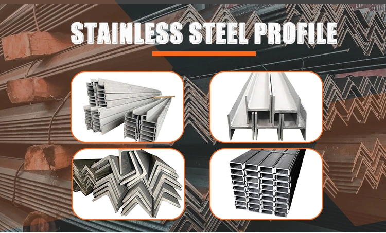 Cold Drawn/Hot Rolled/Bright ASTM AISI JIS 201 202 2205 304 316L 310S 410 430 Angle Steel/Channel Steel/H/C/Z/U Profile Steel/Stainless Steel Flat Steel