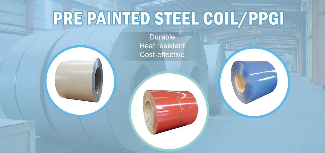 PPGL Building Material Color Coated Steel Coil Stainless Steel PPGI Prepainted Corrugated Steel Roofing Sheet Galvalume Galvanized Steel Coil
