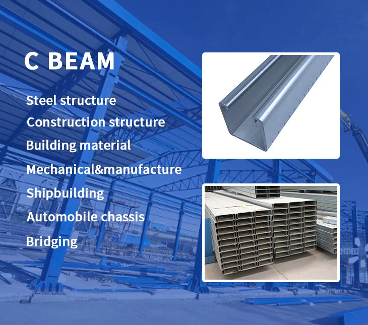 Galvan Steel Cold Formed C-Channel Profile Building U Steel Channel Profile Sizes