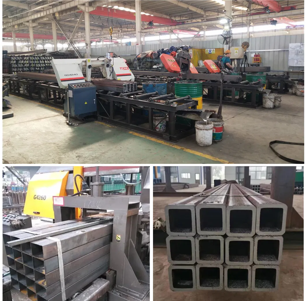 Rhs Hollow Section Rectangular Zinc Coating Gi Tube Carbon Hot Dipped Zn Coated ASTM A500 A36 Shs Ms Square Tube Galvanized Steel Pipe